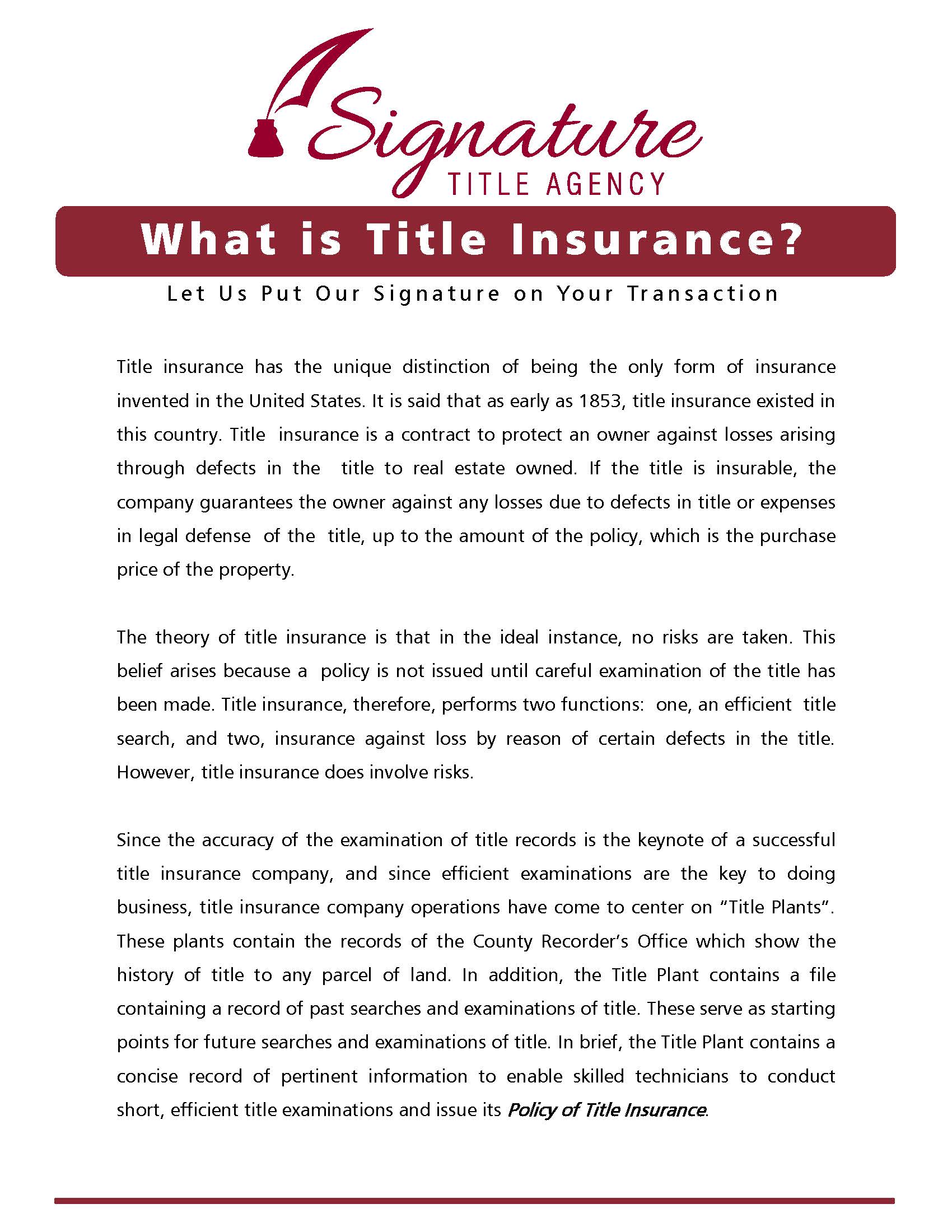 Signature Title Agency